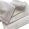 Blumarine Home Set 4 Lavette Spa in Spugna di Cotone Idrofilo Bianco