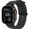 Apple Watch Ultra 3 5G 49mm Cassa Titanio Nero Cinturino Ocean Band Nero MF0J4