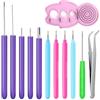 Dzxin Set di Quilling Attrezzi, 12 PCS Strumento per Quilling, Set di Strumenti per Fiori di Carta per Lavori Artistici Progetti Artigianato Fai da Te