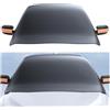 Adunsiaoto Parabrezza per Auto Inverno, Copertura Parabrezza Auto, Copri Parabrezza Auto Inverno con Copertura Specchietti, Ripiegabile Copertura Parabrezzas Ghiaccio Autos Accessori(Arancione)