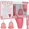 ENNA CYCLE EASY Starter Kit - Taglia S + Taglia S short - 2 coppette mestruali + contenitore di sterilizzazione + applicatore