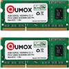 Qumox 8GB (2x4GB) DDR3L 1600MHz PC3-12800 CL11 Memoria RAM per Laptop (204 Pin SO-DIMM, 1.35V, Non-ECC)