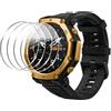 Rojeuinn Pellicola Protettiva da 4 Pezzi per Amazfit T-Rex 3 Pro 48mm Vetro Temperato con Strumento di Installazione Facile, Senza Bolle, AntiGraffio
