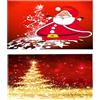 Smavles Tappetino Antiscivolo con Motivo Natalizio, 2Pcs Zerbino di Natale Rosso 40 * 60 CM Tappeto Natalizio con Motivo Natalizio per interni ed esterni, decorazione per casa, ufficio, cortile