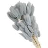 PATIKIL 15.7in Code Di Coniglio Fiori Secchi, 70pcs Coda Di Coniglio Naturale Morbida Finta Secca Per Decorazione Casa Boho Vaso Matrimonio, Grigio Blu