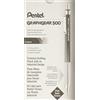 Pentel Graphgear 500 - Set di 12 portamine, puntalino fisso di 4 mm, colore grigio 0,9 mm