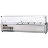 Tecnodom Vetrina refrigerata per pizza in acciaio inox con motore a SINISTRA Modello VR3120VDSX