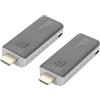 DIGITUS Extender HDMI wireless - portata 50 m - Full-HD 1080p 60 Hz - punto a punto - Plug&Play - nero-argento