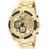 Invicta Bolt 25515 Orologio da Uomo - Impermeabile - Analogico - Movimento Quarzo - acciaio inossidabile con quadrante oro - 52mm