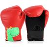 Hwtcjx Guanti Pugilato, Guantoni Boxe, Guantoni da Boxe per Bambini, Guanti da Sparring Junior, Fascia di età 3-10 anni (Blu)
