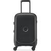 DELSEY PARIS - BELMONT PLUS - Valigia da Cabina Rigida Estensibile - 55x35x27 cm - 39 L - S - Nero