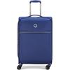 Delsey VALIGIA TROLLEY ESPANDIBILE 4 DOPPIE RUOTE 67 CM, Blu