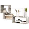 Selsey Mensola pensile, Grigio, 54.0 x 87.0 x 18.0 cm