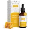 RAIBU Propoli Puro Forte 300mg/ml, Senza Alcol - Propolis Gocce Per Sistema Immunitario e Vie Respiratorie - Estratto Concentrato di Propoli al 30% con Vitamine C, A ed E - Adatto a Bambini e Adulti, 50 ml