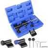 MIGUBIGU Kit Messa in Fase, Set di Attrezzi Distribuzione Compatibile con VW Audi SDI TDI 1,2 1,4 1,6 1,9 2,0 Kit Smontaggio Cinghia Alternatore con Scatola Portaoggetti Blu