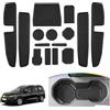 SKTU Tappetino in Gomma per Dacia Jogger 2021-2024 Tappetino antiscivolo per Console Centrale, Porta Bicchieri, Portabicchieri (Schwarz)