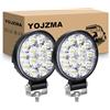 YOJZMA 2 pezzi 42W Mini LED Fendinebbia, 4 pollici LED Luce di lavoro 12V 24V Spot Flood Lampada di guida per fuoristrada camion barca pick-up SUV ATV UTV 4X4WD