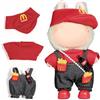 AICase per vestiti Lububu/per abiti Lububu, set di vestiti per bambola Lububu da 17 cm, set da 3 pezzi cappello abbigliamento per la-bubu, accessori eleganti e adorabili per bambole (senza bambola