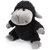 capybaraflying Peluche di pecora in lana, peluche di pecora nera, realistico animale di fattoria agnello, regalo per bambini e adulti - 13 cm/5in