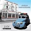 I&S / Les collections rétro IETSCPMD15002 - Biglietto di auguri per Citroen 2 CV Blue Hotel, licenza ufficiale per auto passione e collezioni, stile vintage, con busta bianca, formato 15 x 15 cm, prodotto in Francia