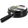 Aeternum, Black Pearl, Girafrittata Alto Antiaderente, Diametro 24 cm, Adatto all'Induzione, Alluminio, Nero