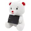 amscan 2 in 1 - Peluche a forma di orso polare con passante, 21 cm, 170 g