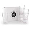 Buddy´s Bar - Set da 6 bicchieri in plastica Tritan di alta qualità, 0,4 litri, senza BPA, effetto cristallo, infrangibili, riutilizzabili e lavabili in lavastoviglie, 400 ml