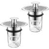 FeinKulturia Luxoraiova Tappo Lavandino Bagno 2 Pezzi, 32-40mm Universale Pop Up Filtro Lavandino Bagno Tappi Lavandino, Tappo Bidet Tappo di Scarico Lavandino con Filtro, Filtro Lavandino Bagno, Tappo Bidet