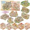HTTDSLF Adesivi 3D Sticker, aAdesivi di Scena, Adesivi per la Casa Fai Da Te, 3D Sticker Kit di Adesivi per Casa in Miniatura per Scrapbook e Diario con Pinzette, per Adulti e Bambini (12 Argomenti)