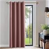 PONY DANCE Tenda Oscurante Camera da Letto Moderne Tende Termiche Isolanti per Soggiorno Blackout Curtain per Porta Interna con Anelli 1 Pezzo L 132 x A 210 cm, Rosa Selvatica