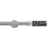 GCurtain Bastone per Tende Palo Set di Aste Doppie Estensibile Facile Installazione Resistente Elemento Decorativo Disegnato a specchio Diametro1 - 1 1/8 (25-28 mm) - Ramo / 66-120 (170-310cm)