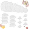 Renimove Coperchi in silicone estensibile 18 pezzi adattabile ecologico elastico riutilizzabile Senza BPA Lavabile in lavastoviglie coperchio silicone coperchi silicone estensibile per alimenti