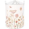 Clastyle Ceste Biancheria Donne Ragazze Fiore Cestino Giocattoli Vestiti Impermeabile per Bambini Cestino Portaoggetti per Bagno Cameretta Bucato, Bohémien, 40x50 cm