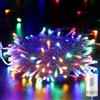 Qedertek Luci Natalizie a Batteria da Esterno, Catena Luminosa 20M 200 LED, Cavo Trasparente, Funzione di Timer, Luci Stringa per Albero di Natale, Luci Colorate Addobbi Natale