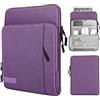 MoKo Custodia Protettiva da 9-11'' con Tasca Laterale, Accessori Tablet, Borsa per iPad 10a/Air 5 10.9 2022, Galaxy Tab S8 11, iPad 9a 8a 7a 10.2, iPad PRO 11 M2 2022-2018/Air 4 10.9, Viola