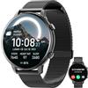 Hwagol Smartwatch Uomo Donna, 1.39 HD Orologio Smartwatch con Sonno/SpO2/Cardiofrequenzimetro, Rotondo Orologio Contapassi Donna con 140+ Sportive, Smart Watch Chiamate Compatibile per iOS iPhone
