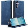 Phernykas Cover per Samsung Galaxy S25 Plus/S24 Plus Libro Pelle Portafoglio, [Porta Carte] [Magnetica] Premium PU Flip Wallet Custodia Cellulare Protection per Samsung S25+ Leather Case, Blu