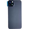 Smartex® Vetro copribatteria per scocca Posteriore Big Hole Compatibile con iPhone 15 Plus | Senza Logo (Nero)