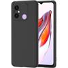 POUHYE Cover per Xiaomi Redmi 12C / Redmi 11A Custodia Originale, Sottile Morbido Silicone Cover con Protezione Fotocamera, TPU Antiurto Protezione Case per Xiaomi Redmi 12C / Redmi 11A Bianco