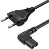 XRX Cavo di alimentazione LG TV da 3 m per TV LG 24 28 32 40 43 48 49 50 55 60 65 75 80 85 pollici, angolato a 90 gradi 18AWG 2 poli su C7 a forma di L per LG 43LH570A 55UH6090 Cavo di