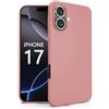 N NEWTOP Cover Compatibile per Apple iPhone 17, Custodia TPU SOFT Gel Silicone Ultra Sottile Flessibile Case Posteriore Protezione Fotocamera Anti Urto Guscio Scocca Colorato (Rosa)