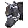 HKM Zebra - Maschera per mosca con nasello rimovibile, taglia pony Shetland