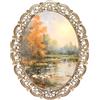 GIFTY GIFTY Victorian Oval Photo Frame / 6x8 In | For Vertical Display on Tabletops | Perfect for Home Decor, Wedding, Vacation, Graduation, Or Any Milestone Photos (Gold)