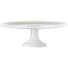LEONARDO HOME Alabastro 031197 - Piatto con Base in Vetro per Torte, Torte, Cupcake in Bianco, Ø 310 mm, Colore: Bianco