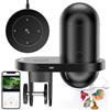 hygger Distributore automatico di cibo WiFi, per acquario, con controllo app, Fish Feeder Automatic con fotocamera, 230 ml, grande capacità, USB Fish Food Dispenser per Weekend Holiday