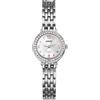 Avaner Orologio da polso in vetro con taglio a diamante, al quarzo, da donna, con cinturino staccabile, idea regalo, compleanno, mamma, migliore amica, argento, Bracciale