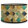 LEKEFETO Lampade da parete decorative, paralume vintage, paralume in tessuto rimovibile, per lampada a sospensione, rustico, per attacco E27, 30 x 20 cm