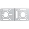 Fasgear Adattatore VESA in metallo di alluminio per Mini PC, supporto per braccio monitor Intel NUC VESA, piastra adattatore VESA con fori da 100 x 100 mm e 75 x 75 mm, supporto per braccio per