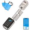 WE.LOCK WELOCK ToucA51 Pro Serratura Smart,Serratura Impronta Digitale con Password,Carte RFID e APP,serratura elettronica WiFi,Cilindro 40x30 per porte da 50 a 100mm,Smart Lock Facile Installazione