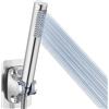 Voolan Soffione Doccia Portatile Interamente in Metallo, Soffioni Doccia ad Alta Pressione Voolan, Soffione Doccia Manuale Cromo con Nastro in Teflon. Rotondo